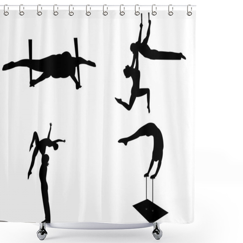 Personality  Aerialists Shower Curtains