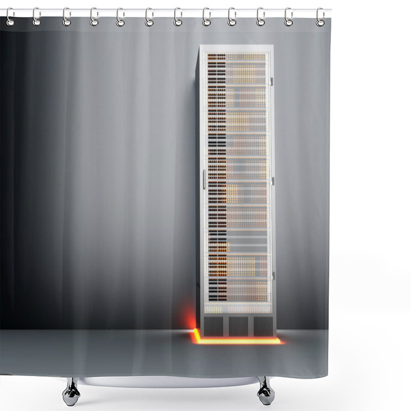 Personality  Metal Server Room Shower Curtains