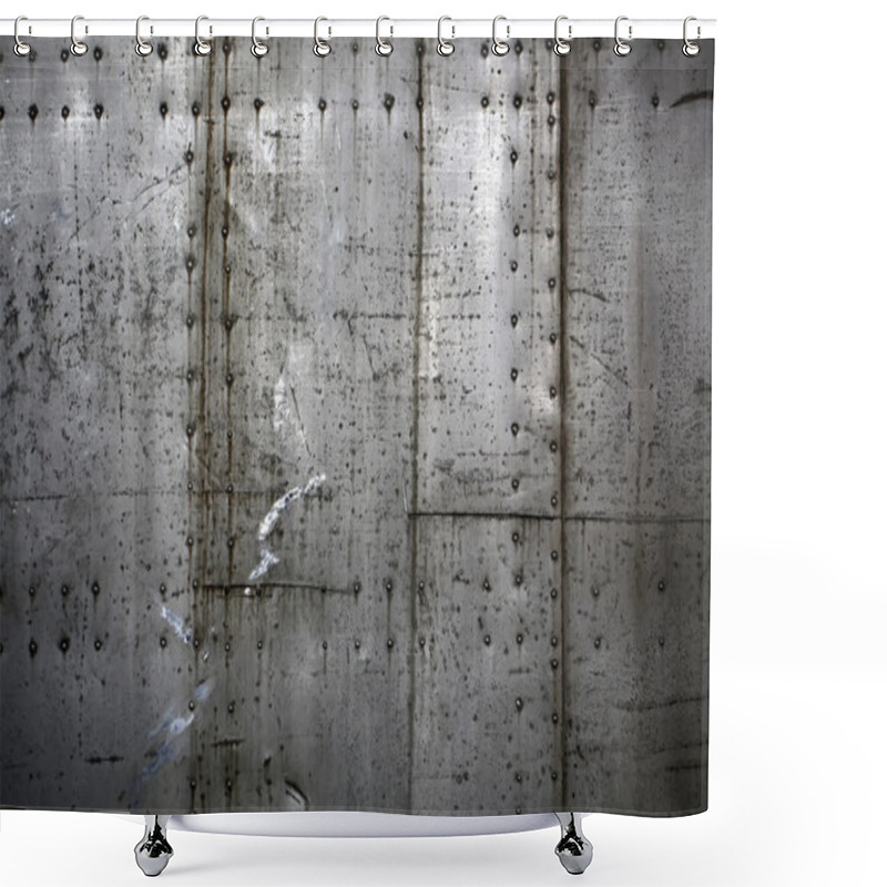 Personality  Metal Plates Assembled With Rivets  Shower Curtains