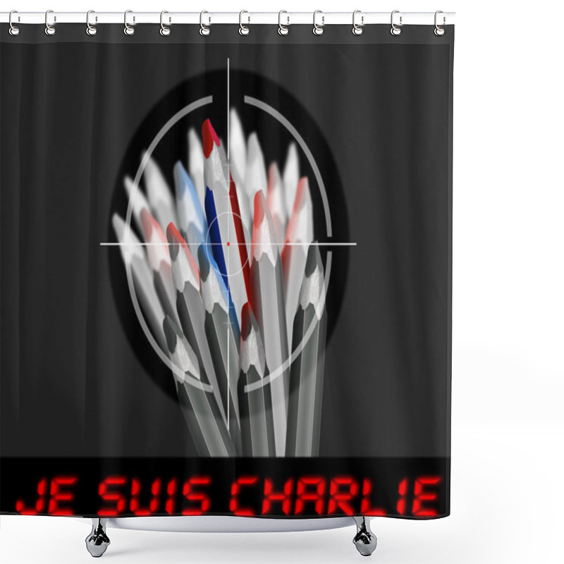 Personality  I Am Charlie - Je Suis Charlie Shower Curtains