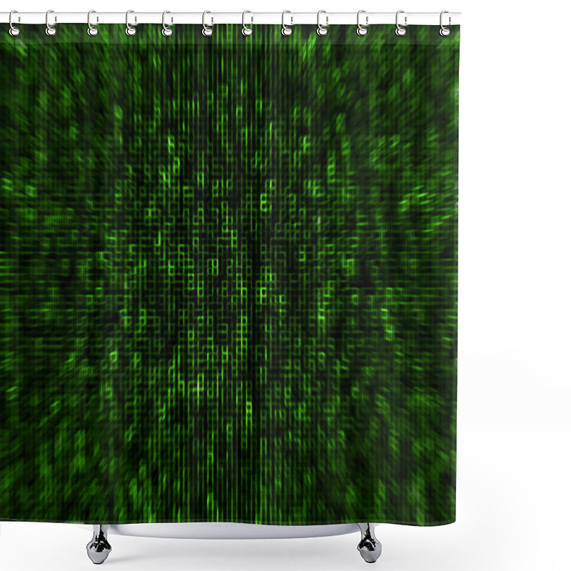 Personality  Matrix Style Background Shower Curtains