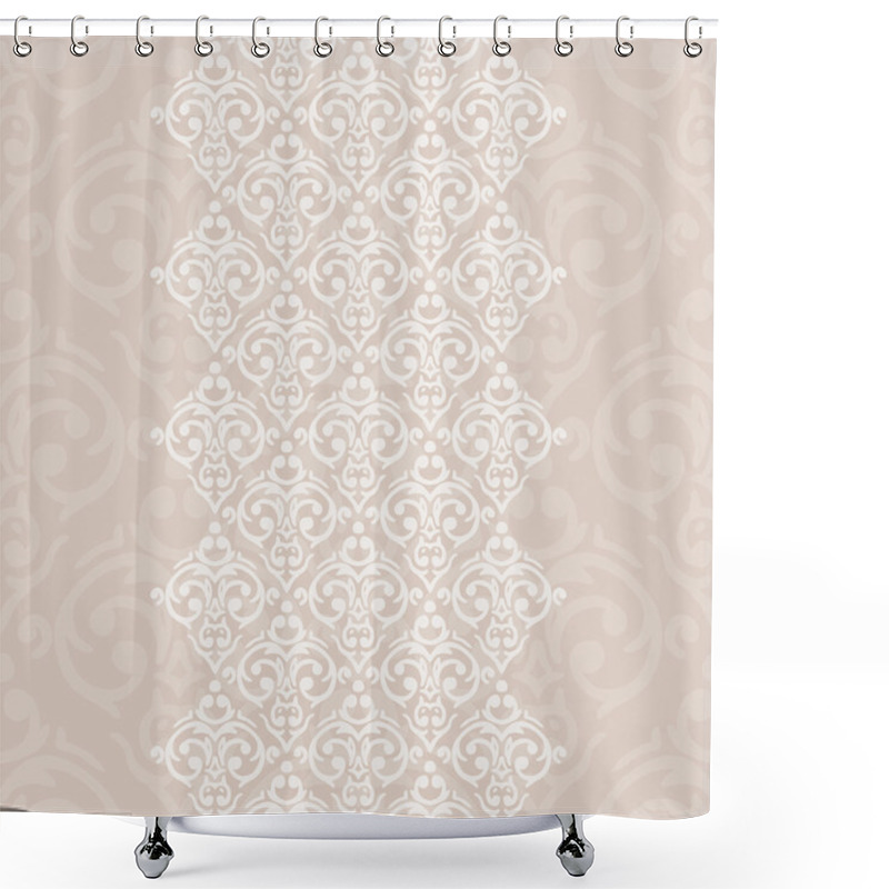 Personality  Seamless Baroque Background Shower Curtains