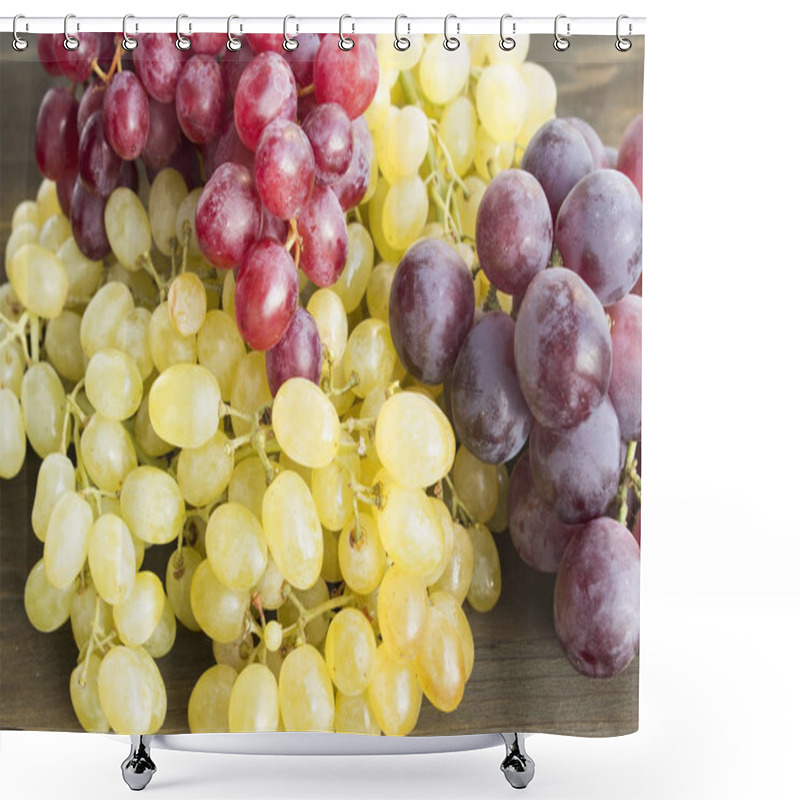 Personality  Red And Green Seedless Grapes Shower Curtains