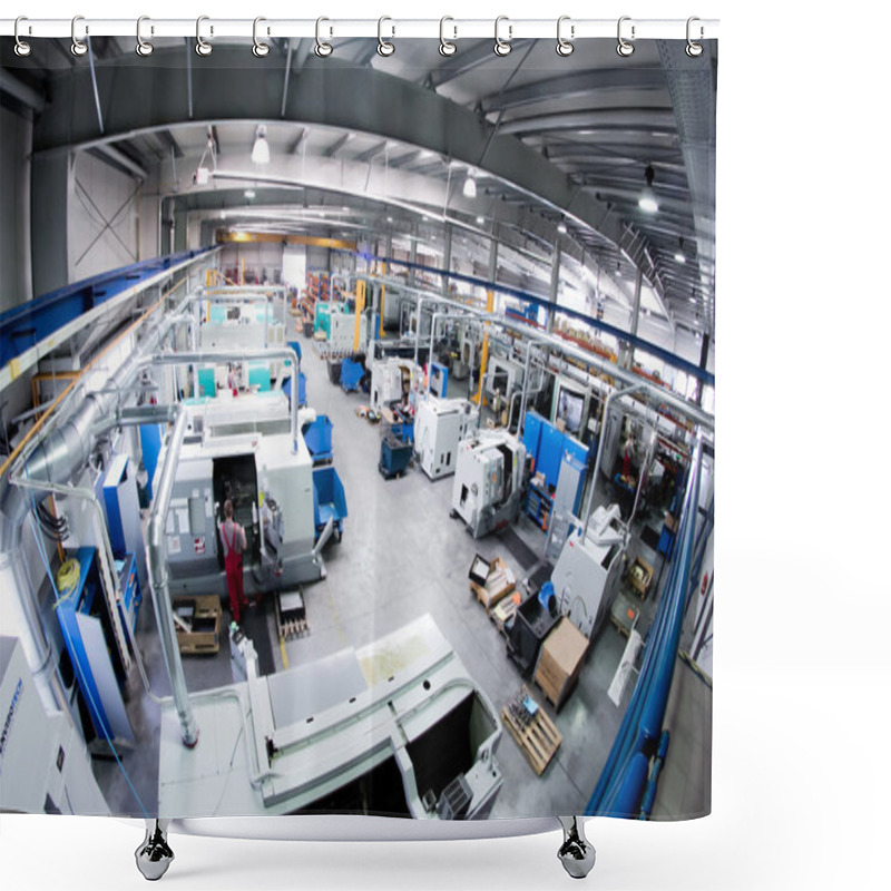 Personality  Factory Hall Machines Shower Curtains