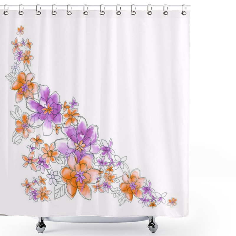 Personality  Flowers Shower Curtains