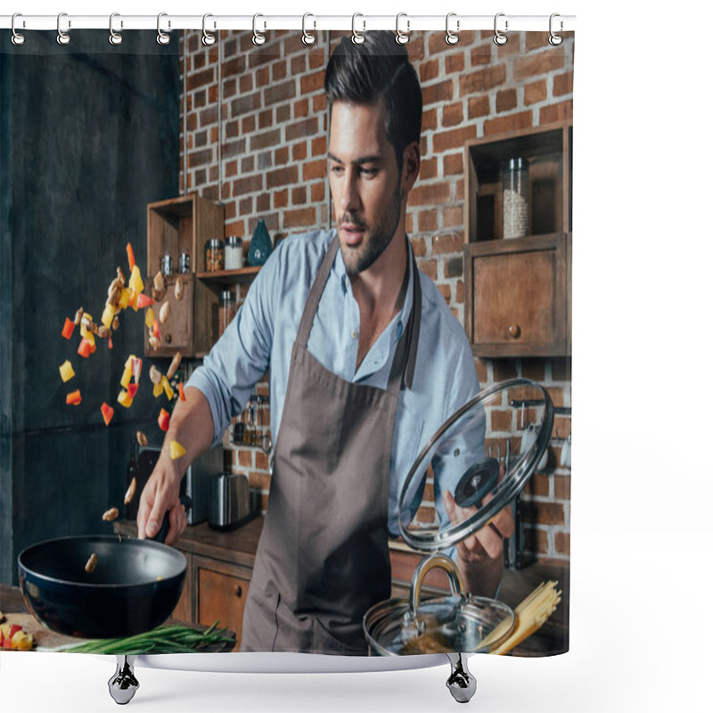 Personality  Cooking Shower Curtains