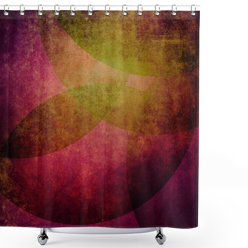 Personality  Background With Circles Shower Curtains