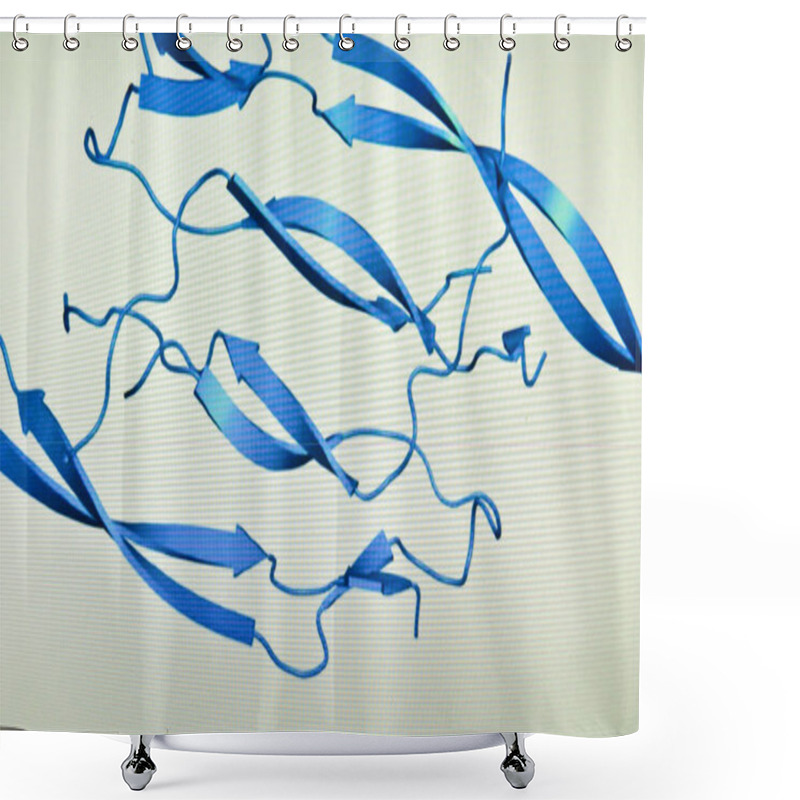 Personality  Structure Of The Protein Molecule.  Shower Curtains