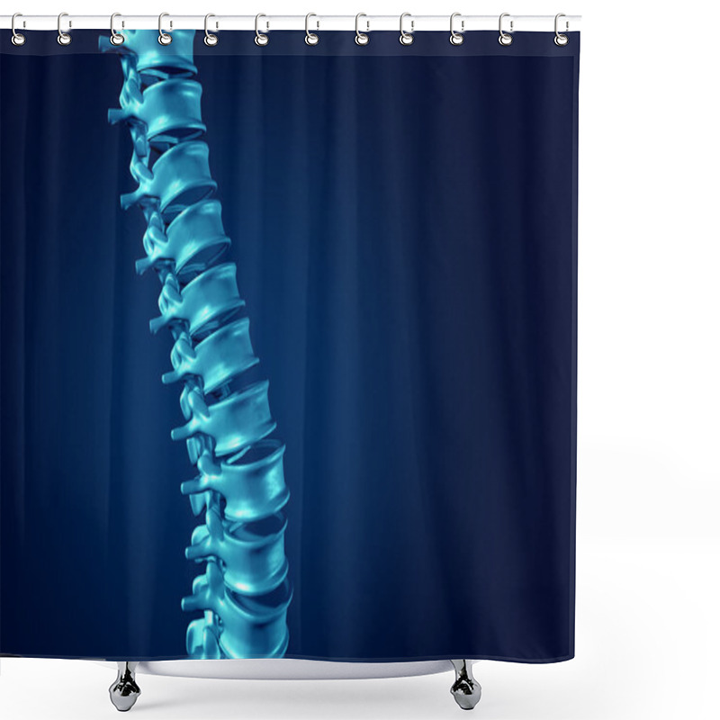 Personality  Human Spine Concept Shower Curtains