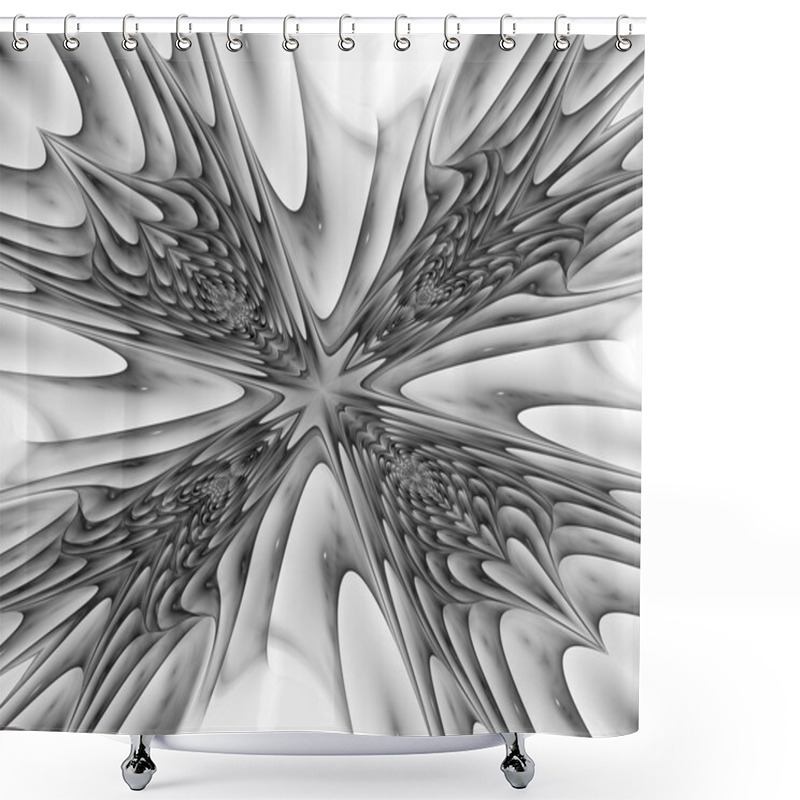 Personality  Abstract Fractal Illustration For Creative Design Shower Curtains