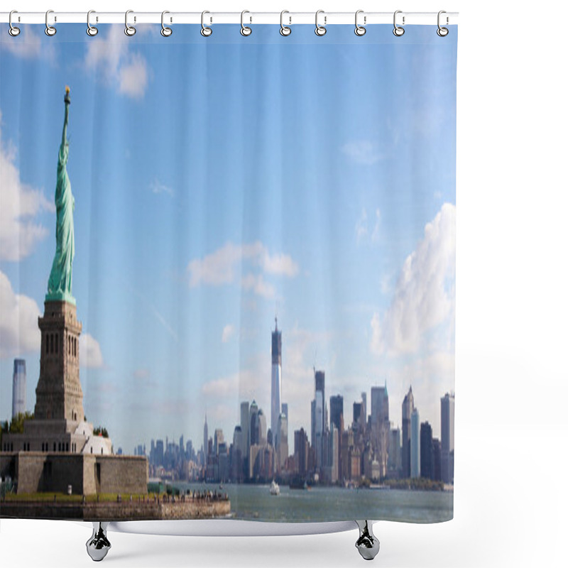 Personality  Panorama On Manhattan Shower Curtains