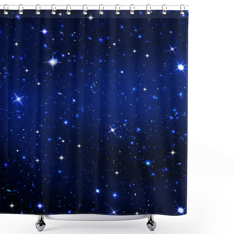 Personality  Stars In The Night Shower Curtains