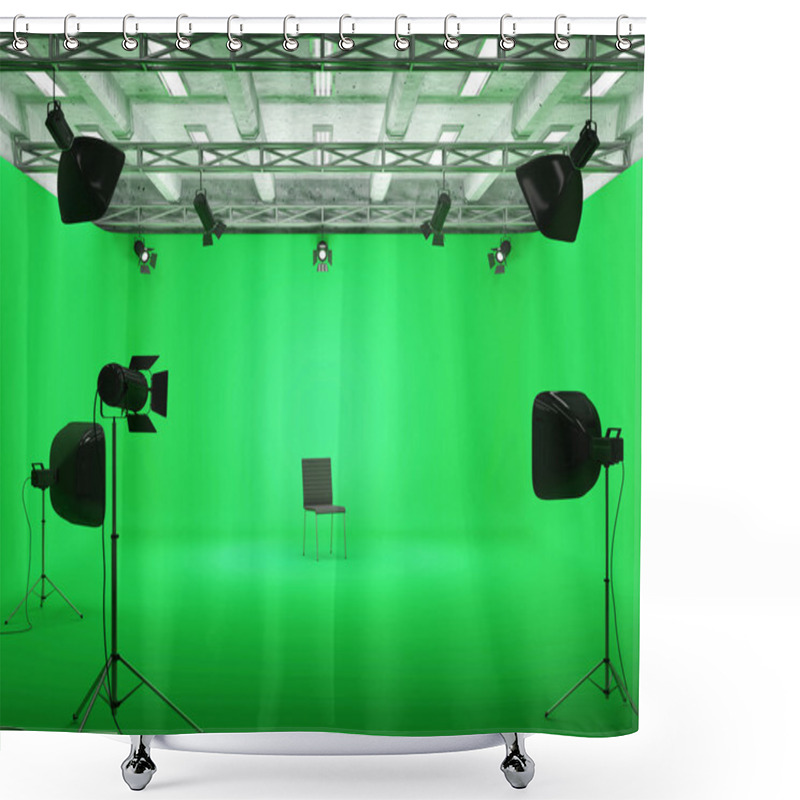 Personality  Pavilion Interior Of Modern Film Studio Shower Curtains