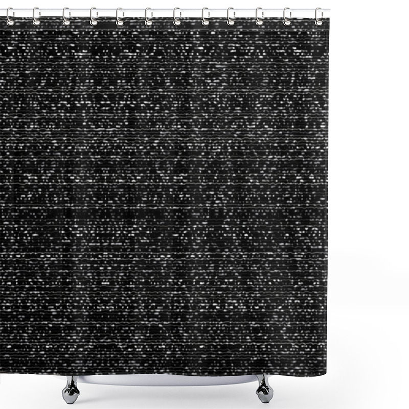 Personality  Abstract Vhs Noise Texture Shower Curtains