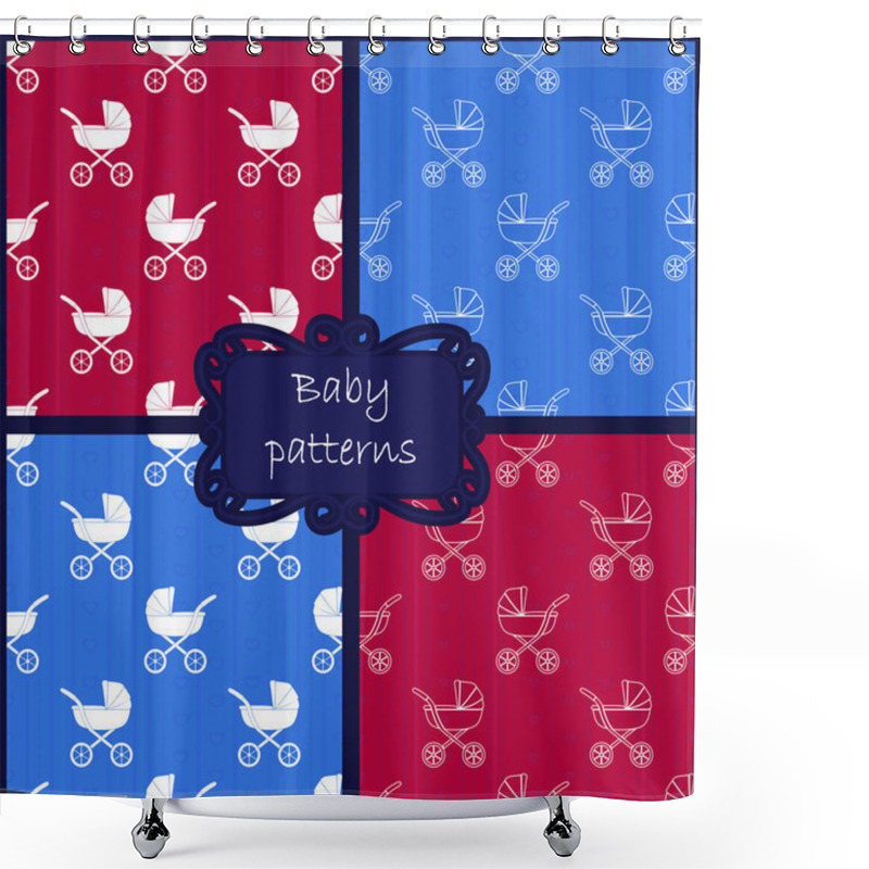 Personality  Baby Patterns Set Shower Curtains