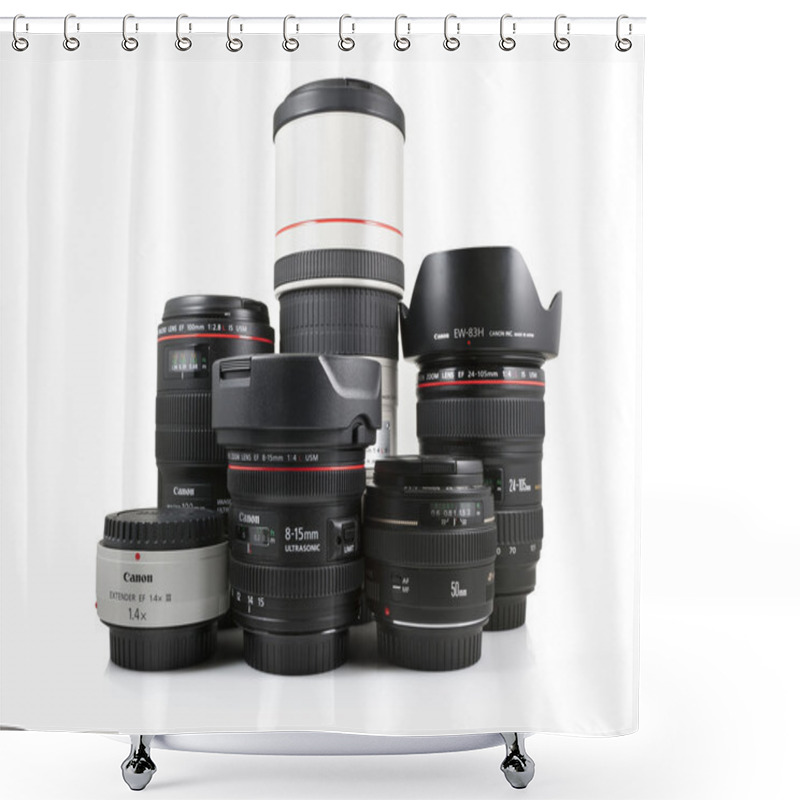 Personality  Canon Lenses Shower Curtains