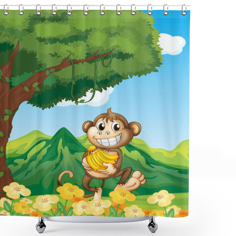 Personality  Monkey Shower Curtains