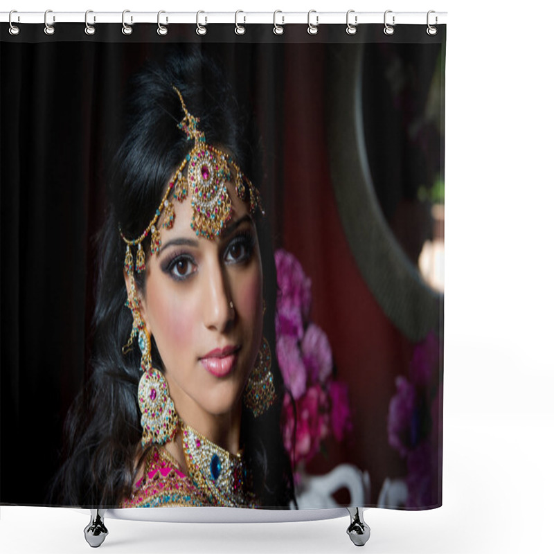 Personality  Gorgeous Indian Bride Shower Curtains