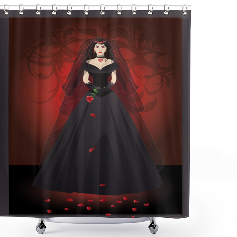 Personality  The Bride Of The Vampire , Vector Shower Curtains