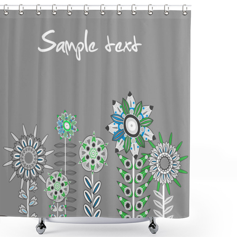 Personality  Abstract Floral Background Shower Curtains