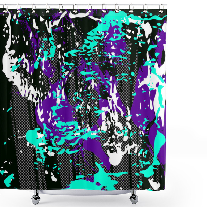 Personality  Graffiti Beautiful Abstract Background Shower Curtains