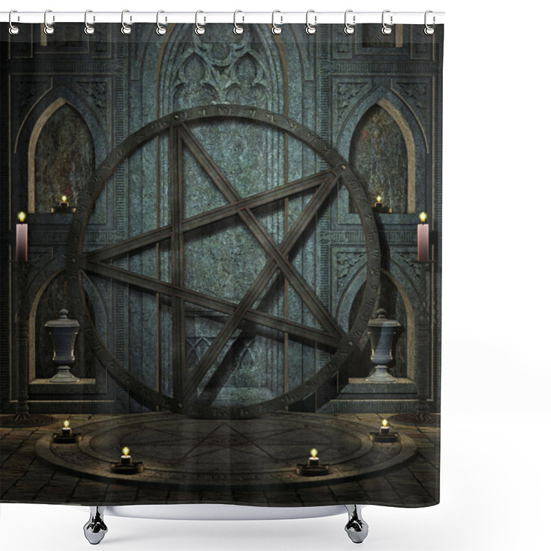 Personality  Spooky Altar Shower Curtains