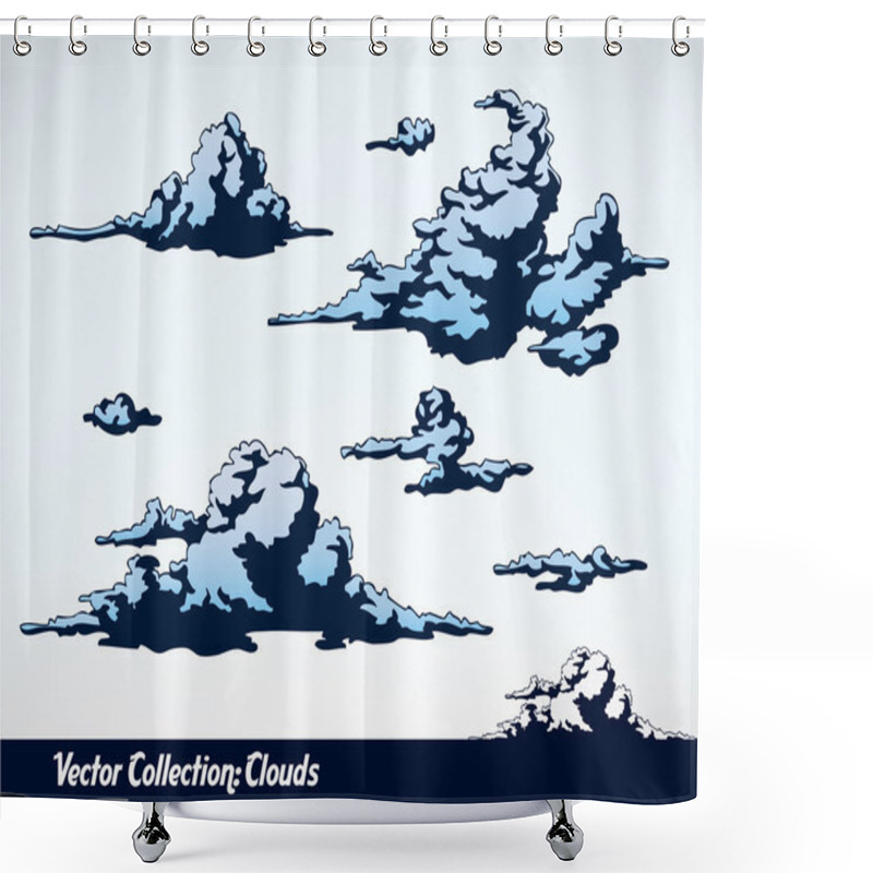 Personality  Clouds Shower Curtains