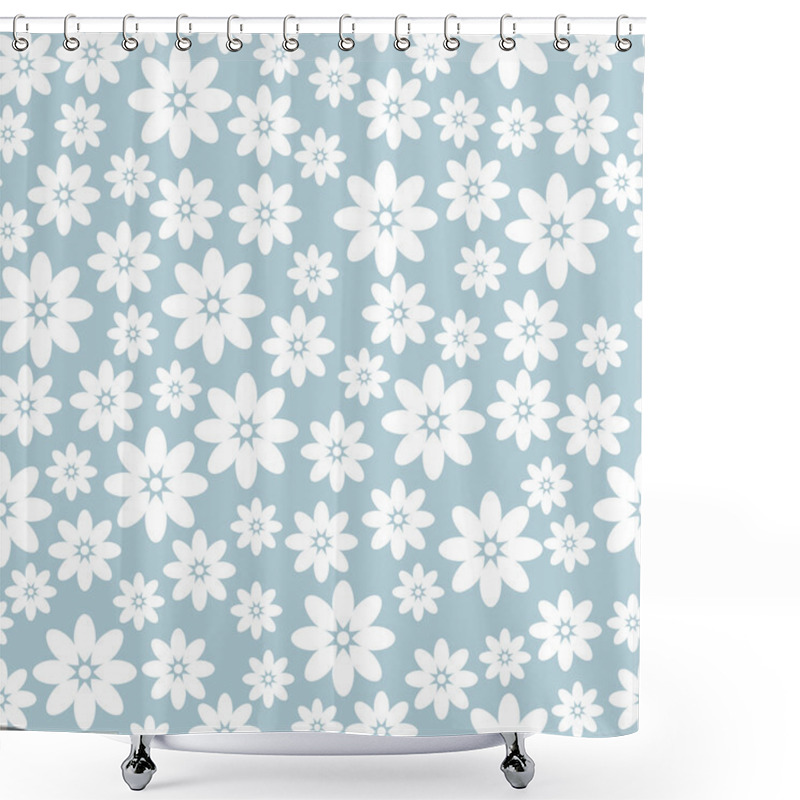 Personality  Simple Floral Background Shower Curtains