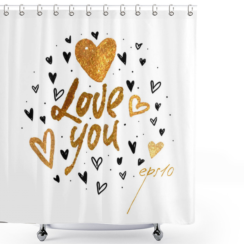 Personality  Greeting Card Valentine's Day Shower Curtains