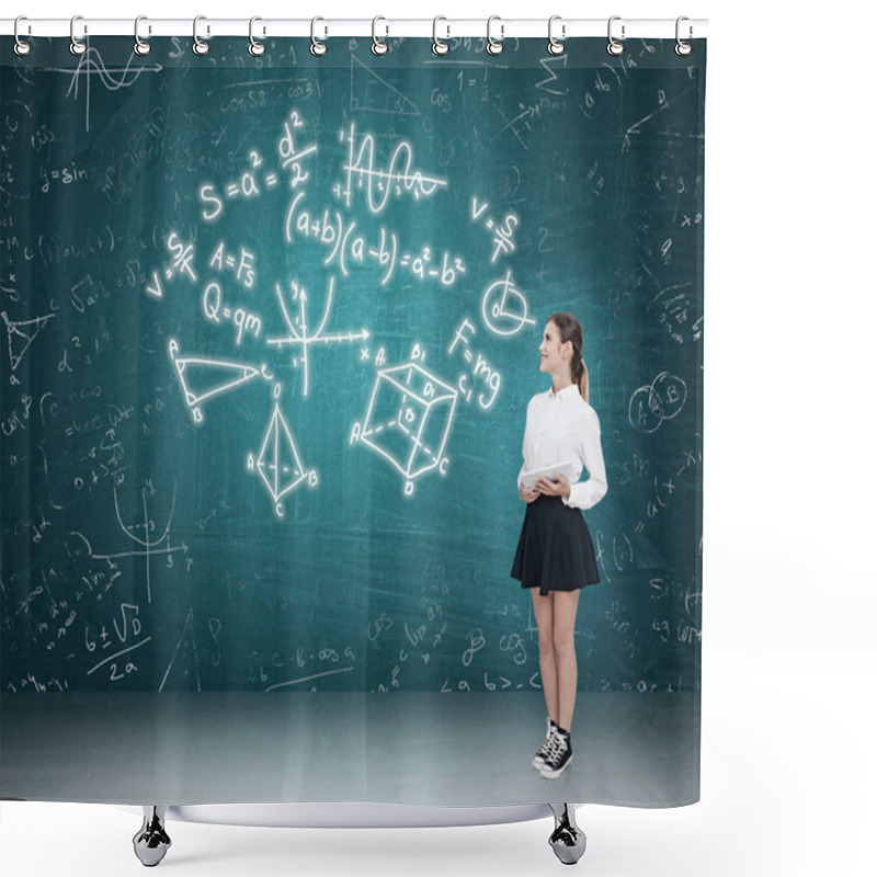 Personality  Woman Teaching Math  Shower Curtains