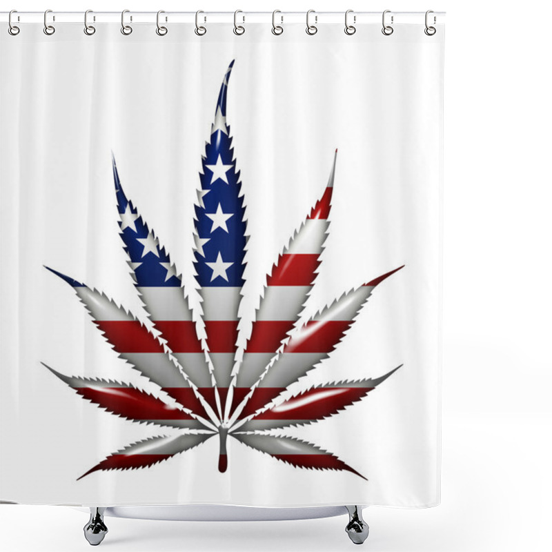 Personality  Marijuana In The USA Shower Curtains