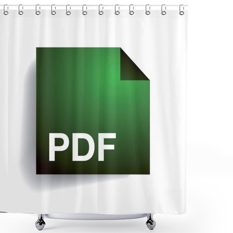 Personality  Pdf Folder Icon Shower Curtains