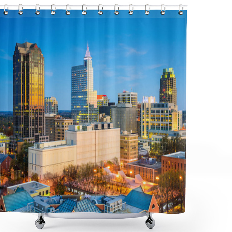 Personality  Raleigh, North Carolina Skyline Shower Curtains