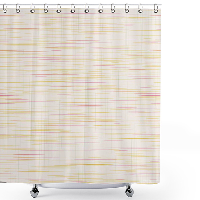 Personality  Criss Cross Weave Grainy Texture Background, Hand Drawn Rough Faux Linen Fabric With Grid Lines. Trendy Homespun Muted Tones For Wood Grain Effect, Wallpaper, Packaging. Vector Repeat Eps 10 Tile.  Shower Curtains