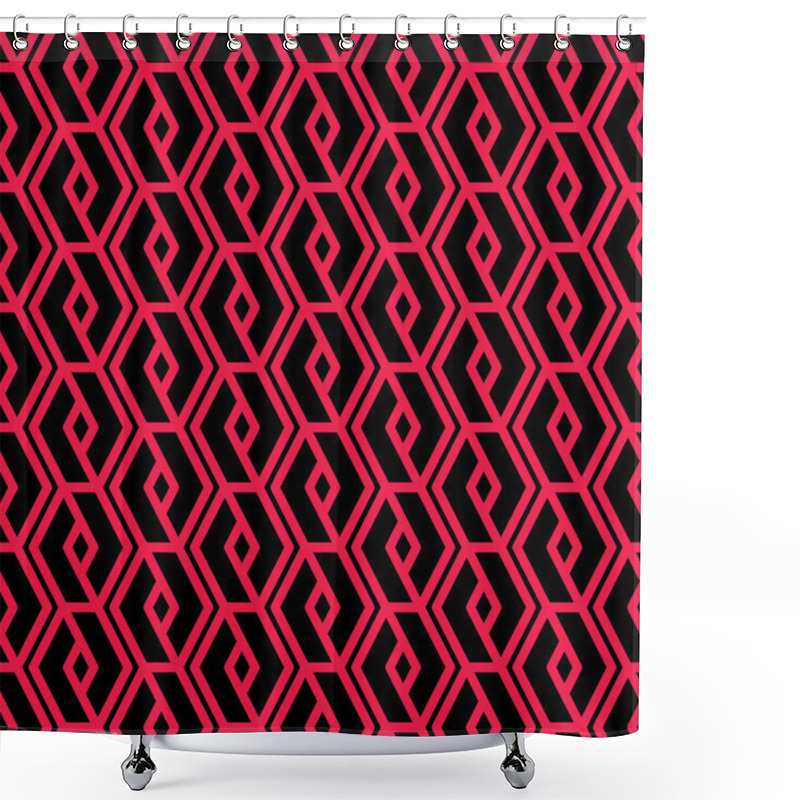 Personality  Bright Rhythmic Textured Endless Pattern Shower Curtains