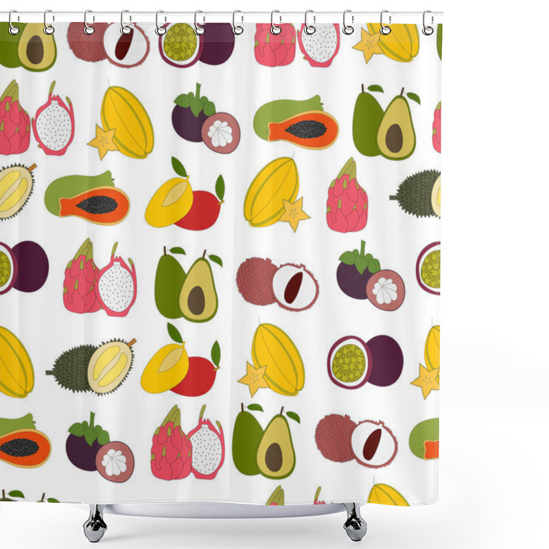 Personality  Fresh Exotic Fruits Shower Curtains