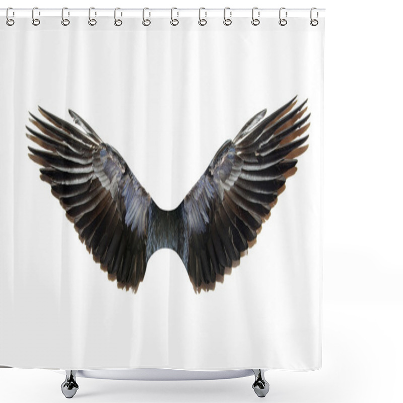 Personality  Wings On White Shower Curtains