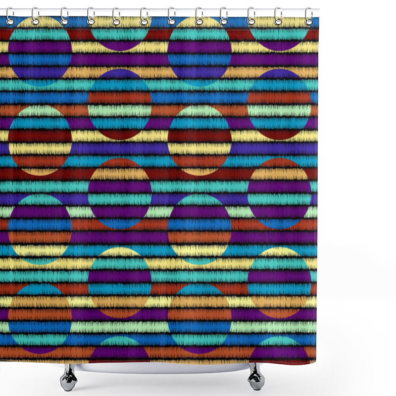 Personality  Seamless Vector Background In The Bohemian Style. Shower Curtains