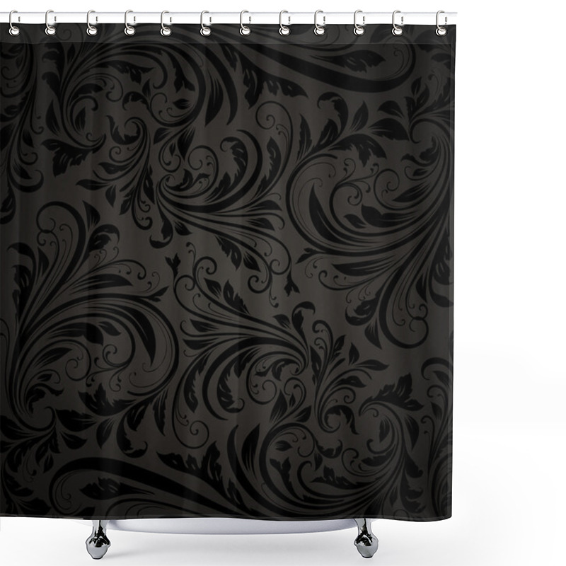 Personality  Seamless Damask Wallpaper Shower Curtains