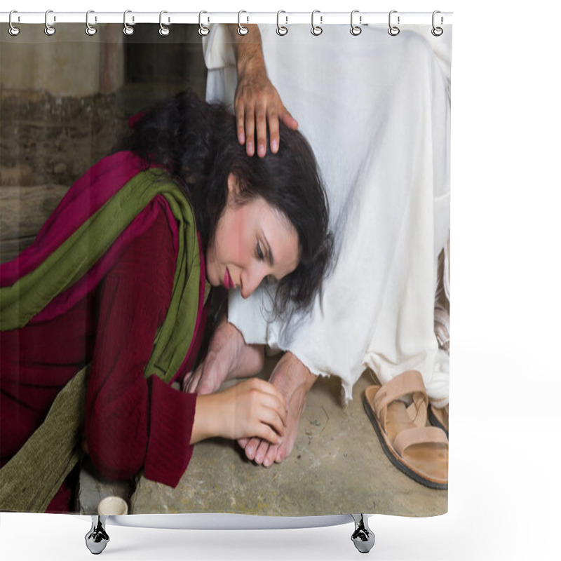 Personality  Tears Of Shame Of Mary Magdalene Shower Curtains