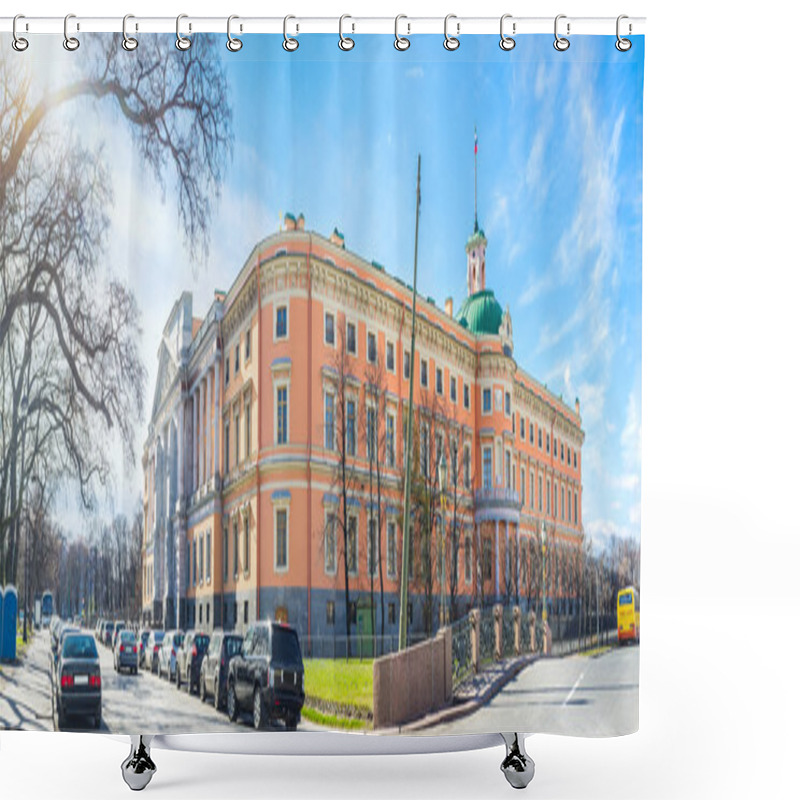 Personality  The Unique Castle In St Petersburg Shower Curtains