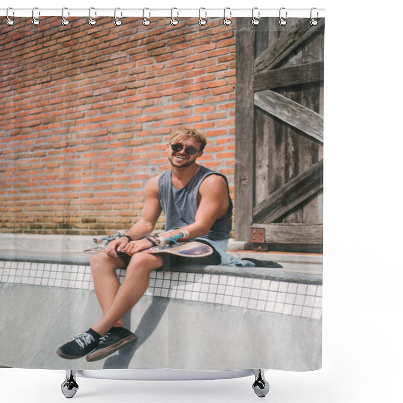 Personality  Smiling Shower Curtains