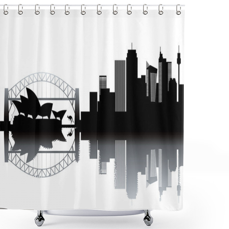 Personality  Sidney Skyline Shower Curtains