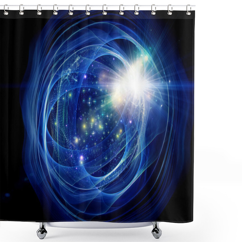 Personality  Star Ball Composition Shower Curtains