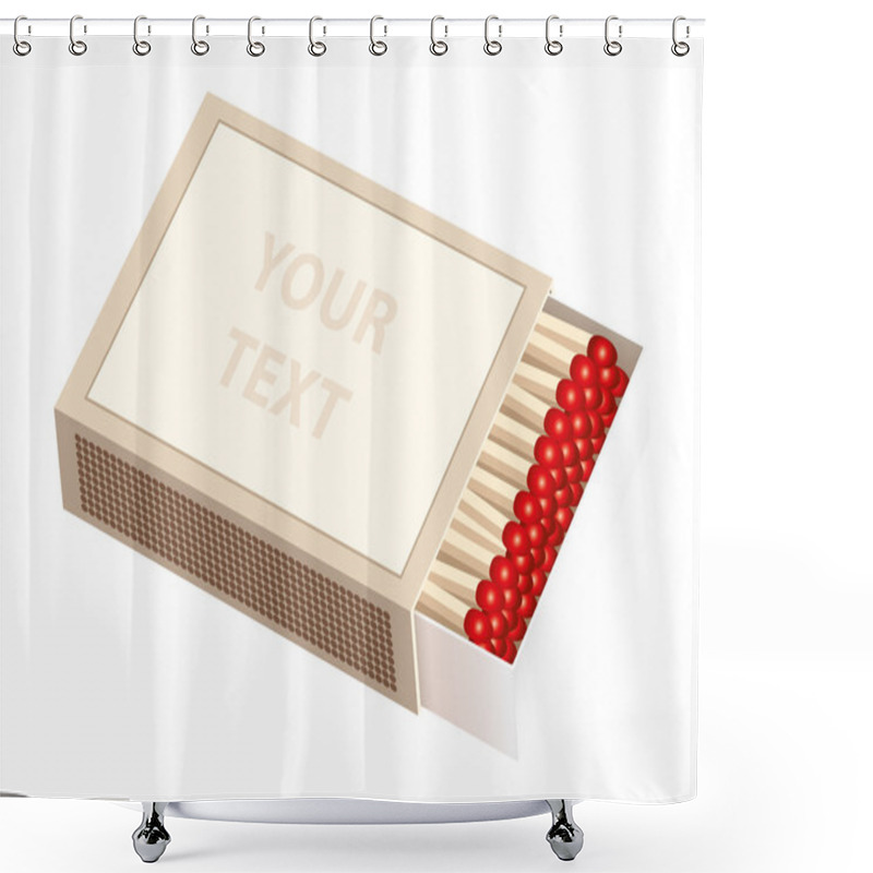 Personality  Matchbox Horizontal Shower Curtains