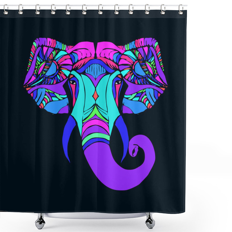 Personality  Elephant Head - Ganesha Shower Curtains