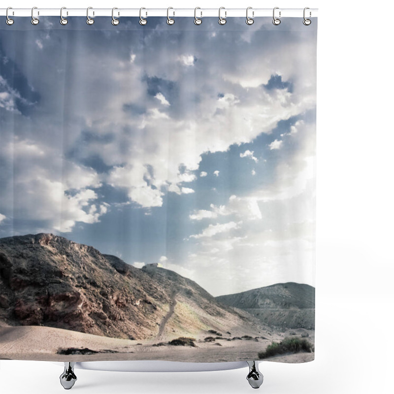 Personality  Wild Desert - Beauty In Nature, Landscapes And Environment Concept, Elegant Visuals Shower Curtains