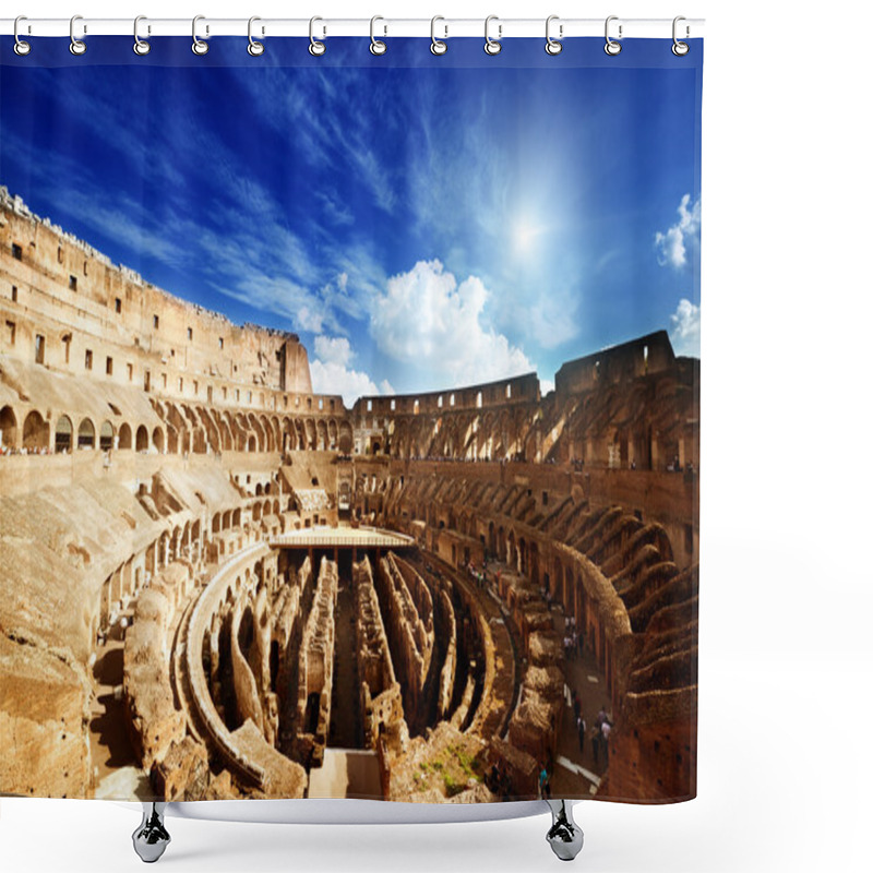 Personality  Inside Of Colosseum In Rome, Italy Shower Curtains