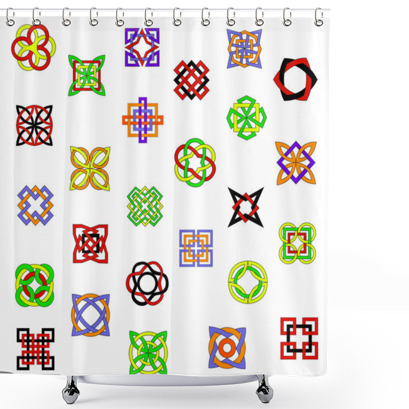 Personality  Celtic Ornaments Shower Curtains