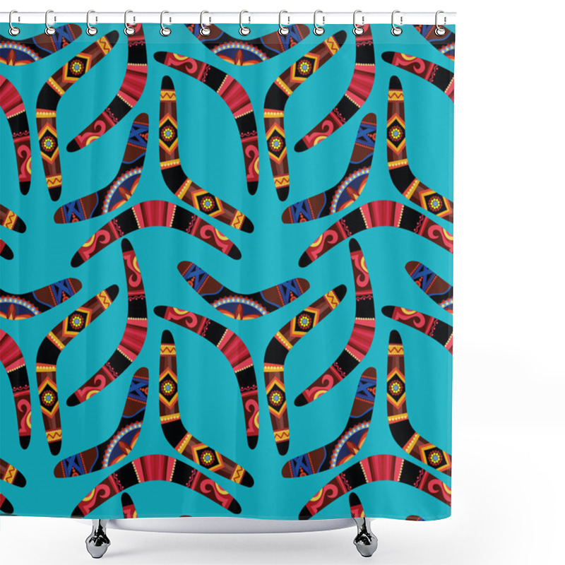 Personality  Boomerang Seamless Pattern Shower Curtains